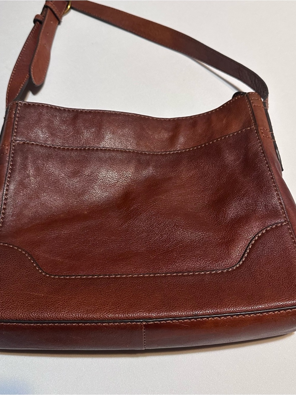 Frye Brown Leather Crossbody Shoulder Bag